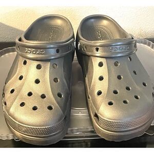 Crocs Women’s Platform Black Shoes Baya Clogs Sandals 208186-001 Size 10 NEW